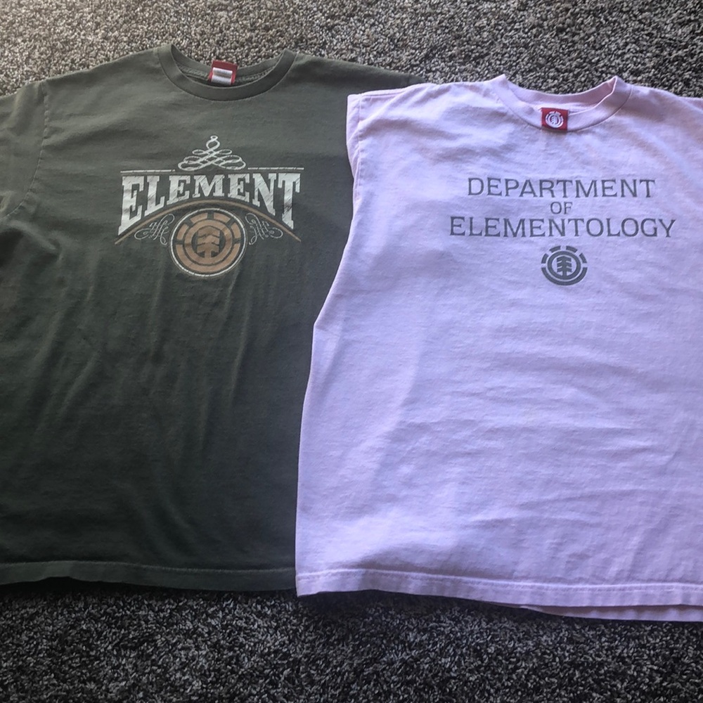 Lot of 2 size large Element short sleeve shirts